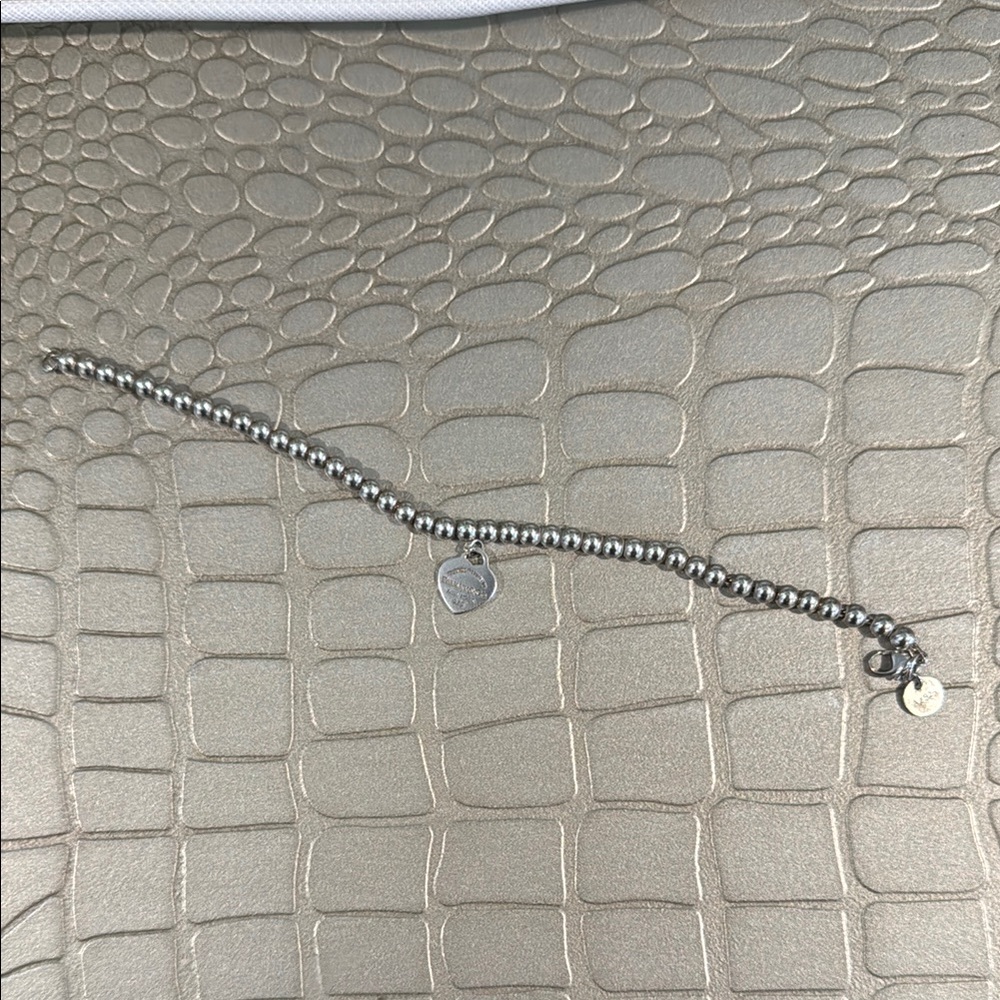 Tiffany and co Silver Beaded Bracelet